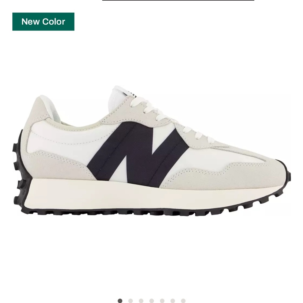New Balance Women's 327 Shoes Cream Black